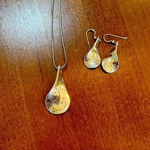 Brighton earrings and necklace